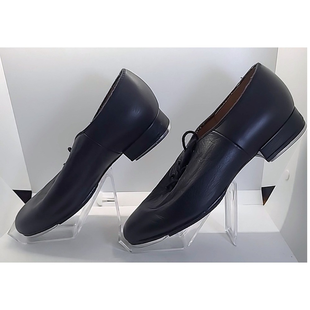 Capezio Tap Shoes Womens SZ 6.5 Black Leather Oxford Professional Dancewear Good - Picture 2 of 16